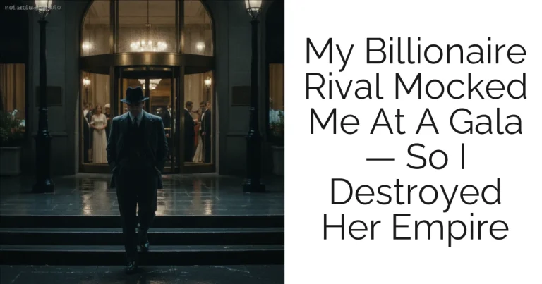 My Billionaire Rival Mocked Me At A Gala — So I Destroyed Her Empire