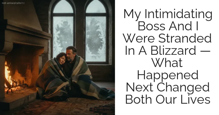 My Intimidating Boss And I Were Stranded In A Blizzard — What Happened Next Changed Both Our Lives