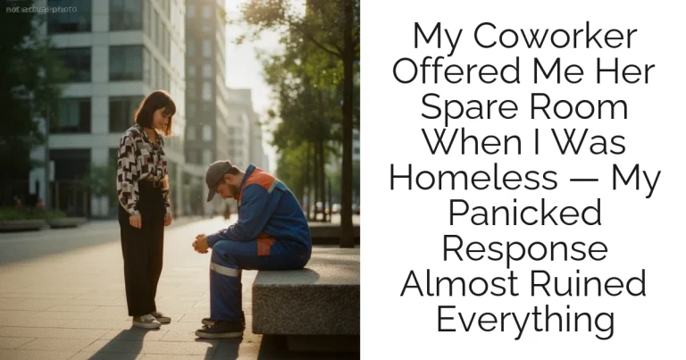 My Coworker Offered Me Her Spare Room When I Was Homeless — My Panicked Response Almost Ruined Everything