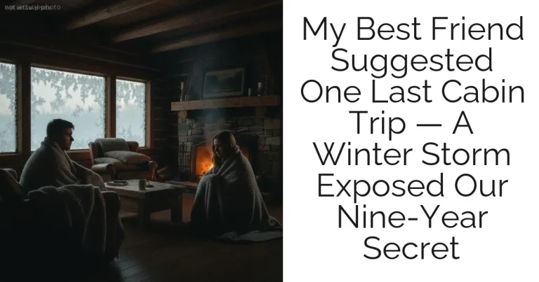 My Best Friend Suggested One Last Cabin Trip — A Winter Storm Exposed Our Nine-Year Secret