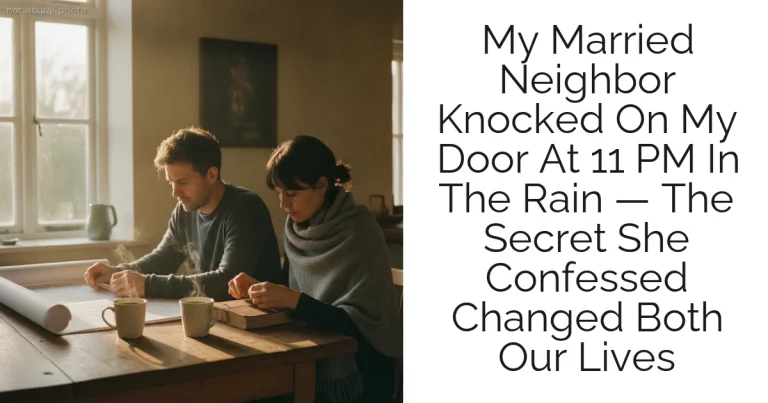 My Married Neighbor Knocked On My Door At 11 PM In The Rain — The Secret She Confessed Changed Both Our Lives