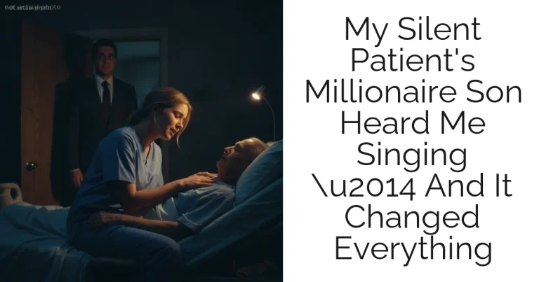 My Silent Patient's Millionaire Son Heard Me Singing u2014 And It Changed Everything