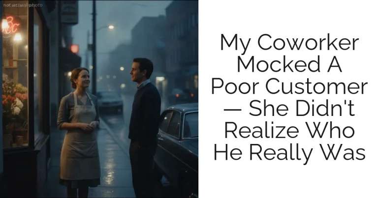 My Coworker Mocked A Poor Customer — She Didn't Realize Who He Really Was