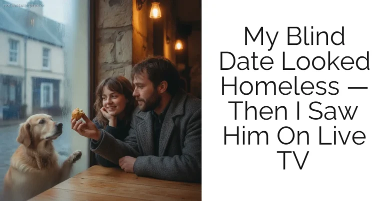 My Blind Date Looked Homeless — Then I Saw Him On Live TV