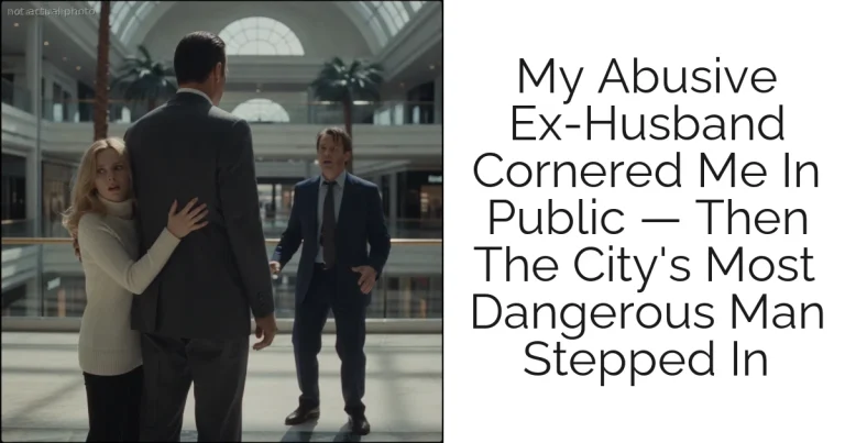 My Abusive Ex-Husband Cornered Me In Public — Then The City's Most Dangerous Man Stepped In
