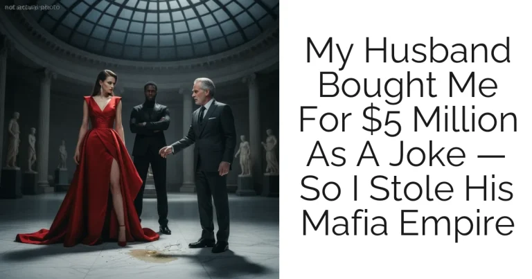 My Husband Bought Me For $5 Million As A Joke — So I Stole His Mafia Empire