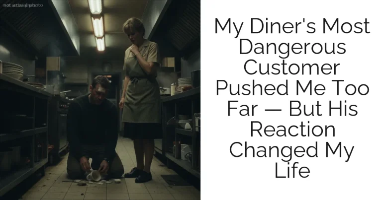 My Diner's Most Dangerous Customer Pushed Me Too Far — But His Reaction Changed My Life