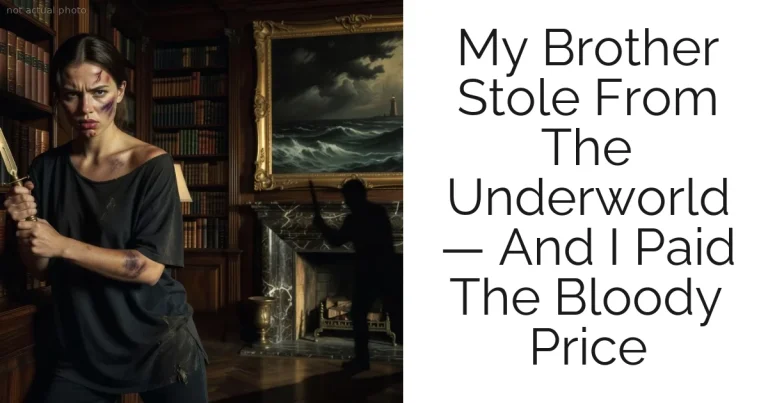 My Brother Stole From The Underworld — And I Paid The Bloody Price