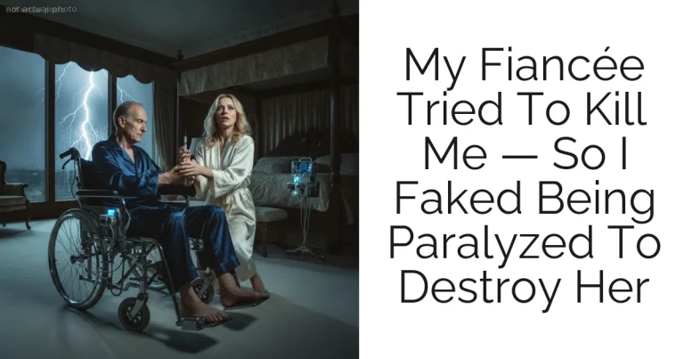 My Fiancée Tried To Kill Me — So I Faked Being Paralyzed To Destroy Her