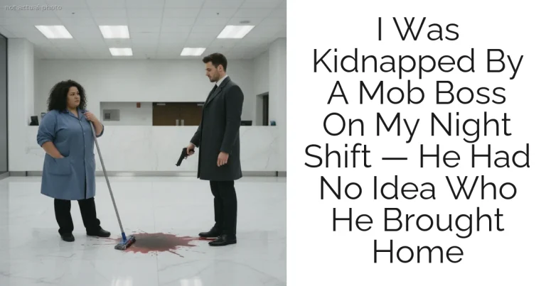 I Was Kidnapped By A Mob Boss On My Night Shift — He Had No Idea Who He Brought Home