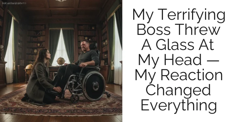 My Terrifying Boss Threw A Glass At My Head — My Reaction Changed Everything