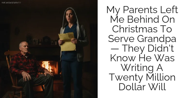My Parents Left Me Behind On Christmas To Serve Grandpa — They Didn't Know He Was Writing A Twenty Million Dollar Will