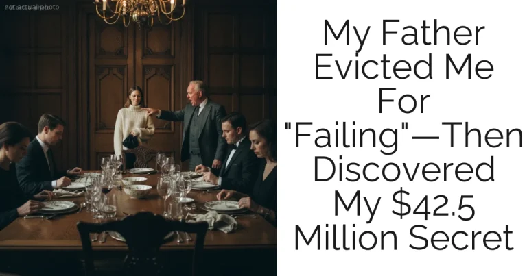 My Father Evicted Me For "Failing"—Then Discovered My $42.5 Million Secret