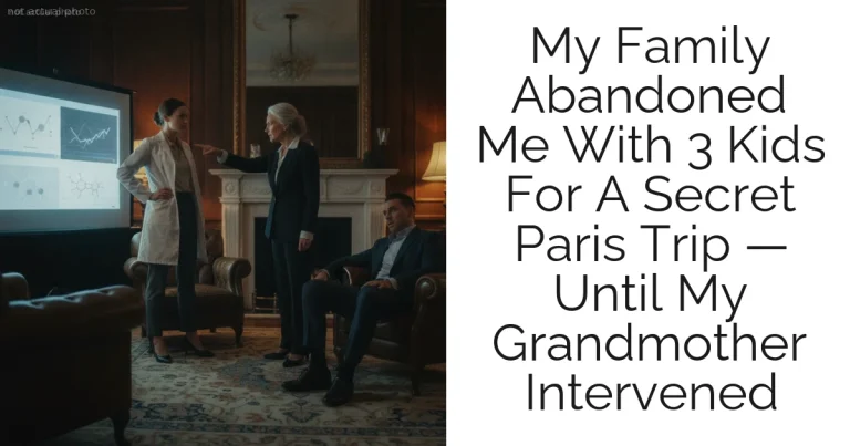 My Family Abandoned Me With 3 Kids For A Secret Paris Trip — Until My Grandmother Intervened