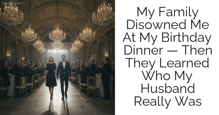 My Family Disowned Me At My Birthday Dinner — Then They Learned Who My Husband Really Was