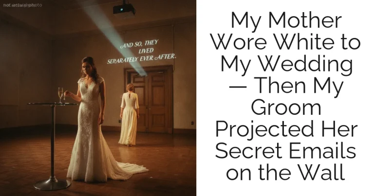My Mother Wore White to My Wedding — Then My Groom Projected Her Secret Emails on the Wall