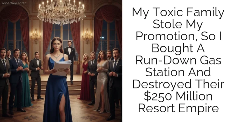 My Toxic Family Stole My Promotion, So I Bought A Run-Down Gas Station And Destroyed Their $250 Million Resort Empire