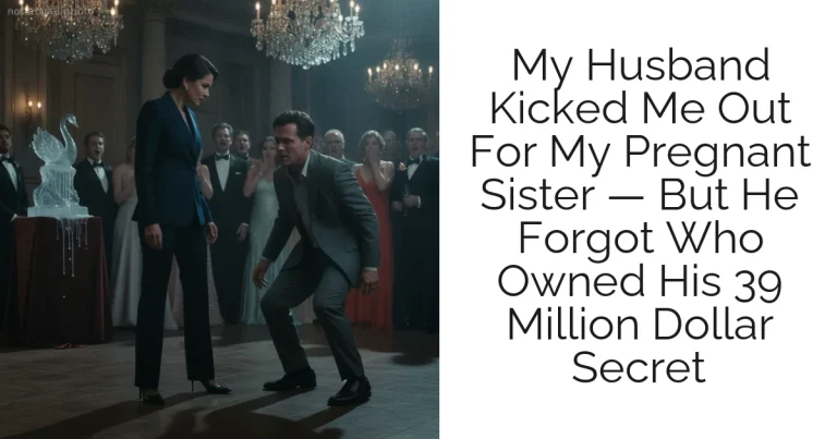 My Husband Kicked Me Out For My Pregnant Sister — But He Forgot Who Owned His 39 Million Dollar Secret
