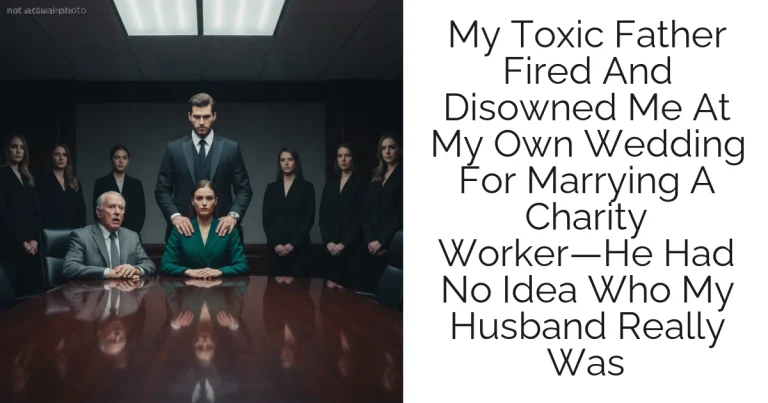 My Toxic Father Fired And Disowned Me At My Own Wedding For Marrying A Charity Worker—He Had No Idea Who My Husband Really Was