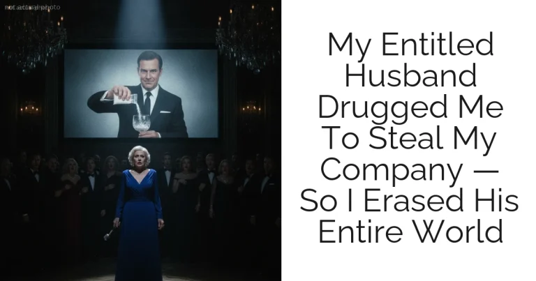 My Entitled Husband Drugged Me To Steal My Company — So I Erased His Entire World