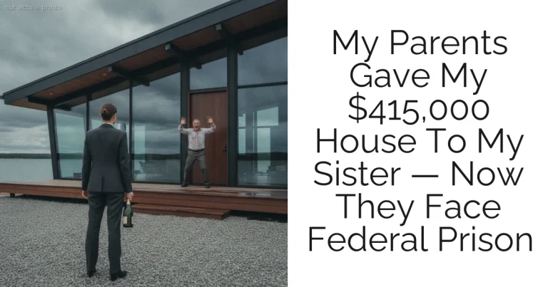 My Parents Gave My $415,000 House To My Sister — Now They Face Federal Prison