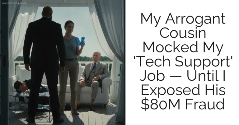My Arrogant Cousin Mocked My 'Tech Support' Job — Until I Exposed His $80M Fraud