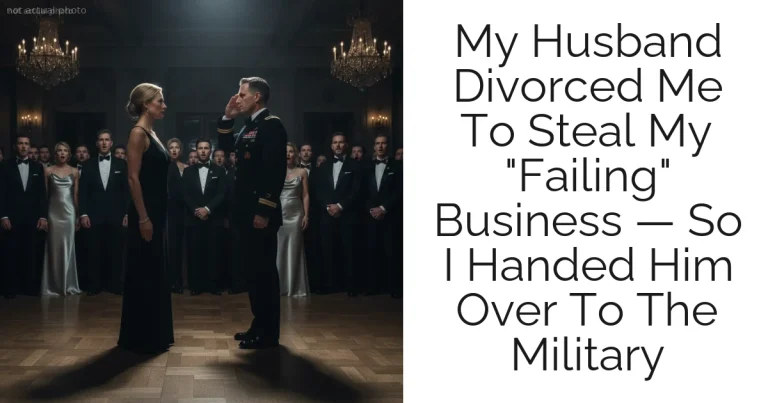 My Husband Divorced Me To Steal My "Failing" Business — So I Handed Him Over To The Military
