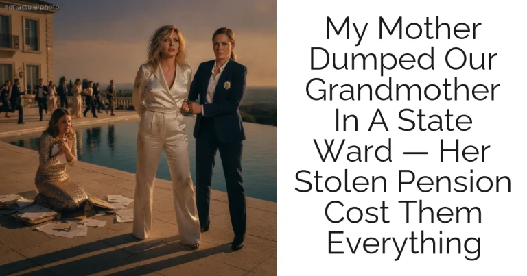 My Mother Dumped Our Grandmother In A State Ward — Her Stolen Pension Cost Them Everything