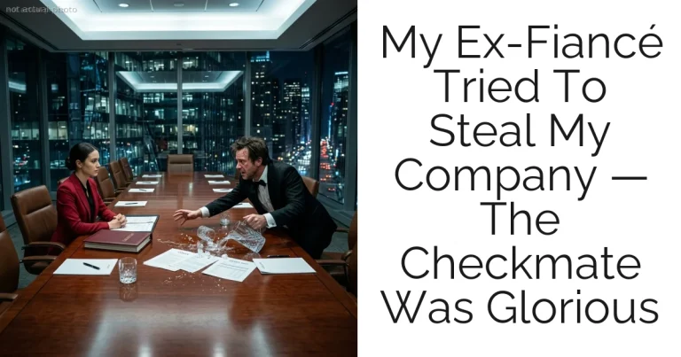 My Ex-Fiancé Tried To Steal My Company — The Checkmate Was Glorious