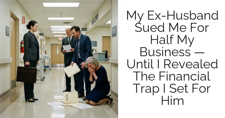 My Ex-Husband Sued Me For Half My Business — Until I Revealed The Financial Trap I Set For Him