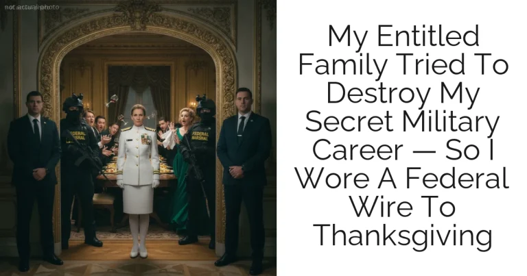 My Entitled Family Tried To Destroy My Secret Military Career — So I Wore A Federal Wire To Thanksgiving