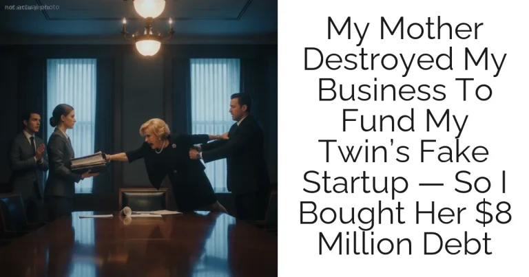 My Mother Destroyed My Business To Fund My Twin’s Fake Startup — So I Bought Her $8 Million Debt