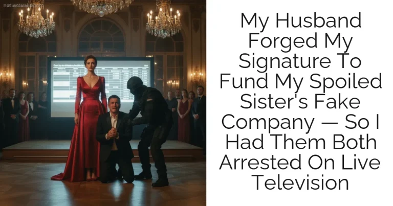 My Husband Forged My Signature To Fund My Spoiled Sister's Fake Company — So I Had Them Both Arrested On Live Television