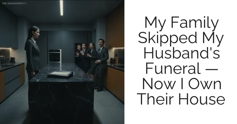 My Family Skipped My Husband's Funeral — Now I Own Their House