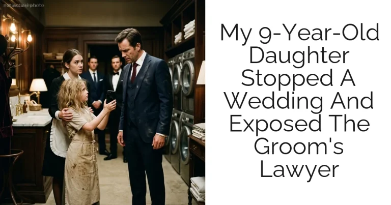 My 9-Year-Old Daughter Stopped A Wedding And Exposed The Groom's Lawyer
