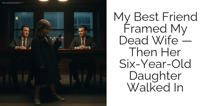 My Best Friend Framed My Dead Wife — Then Her Six-Year-Old Daughter Walked In
