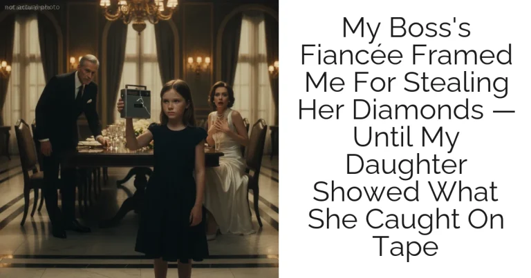 My Boss's Fiancée Framed Me For Stealing Her Diamonds — Until My Daughter Showed What She Caught On Tape