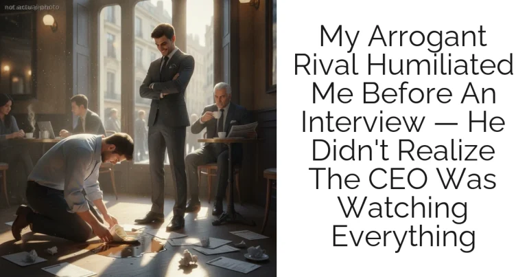 My Arrogant Rival Humiliated Me Before An Interview — He Didn't Realize The CEO Was Watching Everything