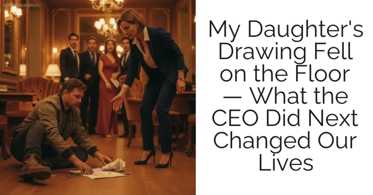 My Daughter's Drawing Fell on the Floor — What the CEO Did Next Changed Our Lives