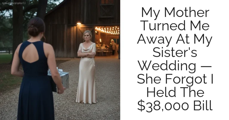 My Mother Turned Me Away At My Sister's Wedding — She Forgot I Held The $38,000 Bill