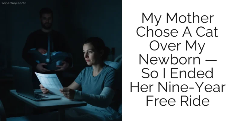 My Mother Chose A Cat Over My Newborn — So I Ended Her Nine-Year Free Ride