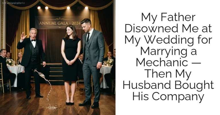 My Father Disowned Me at My Wedding for Marrying a Mechanic — Then My Husband Bought His Company