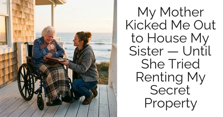 My Mother Kicked Me Out to House My Sister — Until She Tried Renting My Secret Property