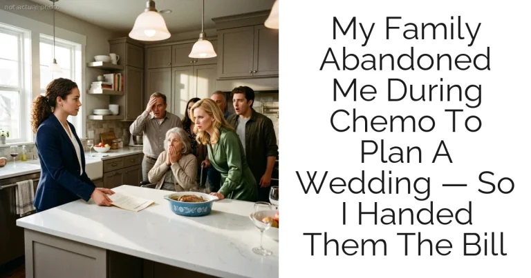 My Family Abandoned Me During Chemo To Plan A Wedding — So I Handed Them The Bill