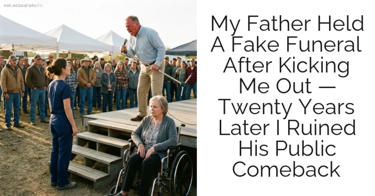 My Father Held A Fake Funeral After Kicking Me Out — Twenty Years Later I Ruined His Public Comeback
