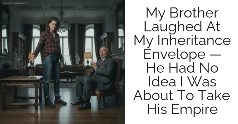 My Brother Laughed At My Inheritance Envelope — He Had No Idea I Was About To Take His Empire