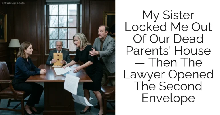 My Sister Locked Me Out Of Our Dead Parents' House — Then The Lawyer Opened The Second Envelope