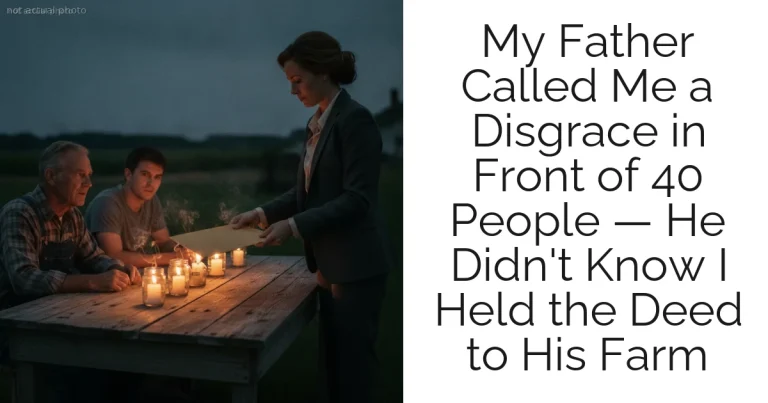 My Father Called Me a Disgrace in Front of 40 People — He Didn't Know I Held the Deed to His Farm