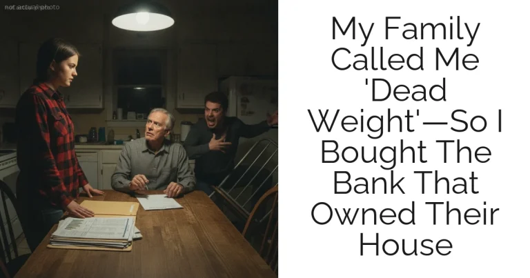 My Family Called Me 'Dead Weight'—So I Bought The Bank That Owned Their House