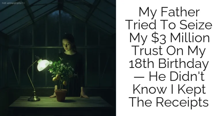 My Father Tried To Seize My $3 Million Trust On My 18th Birthday — He Didn't Know I Kept The Receipts